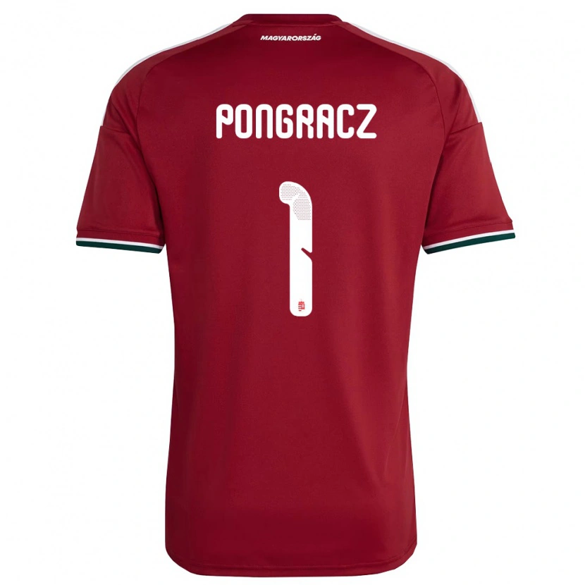 Danxen Niño Camiseta Hungría Agness Pongracz #1 Rojo Blanco Verde 1ª Equipación 26-28 La Camisa México