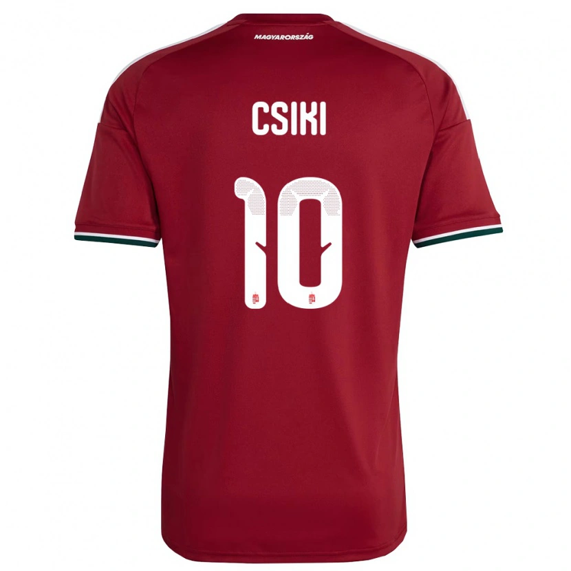 Danxen Niño Camiseta Hungría Anna Csiki #10 Rojo Blanco Verde 1ª Equipación 26-28 La Camisa México