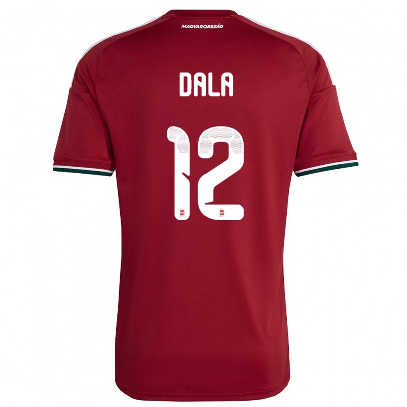 Danxen Niño Camiseta Hungría Martin Dala #12 Rojo Blanco Verde 1ª Equipación 26-28 La Camisa México