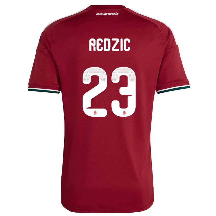 Danxen Niño Camiseta Hungría Damir Redzic #23 Rojo Blanco Verde 1ª Equipación 26-28 La Camisa México