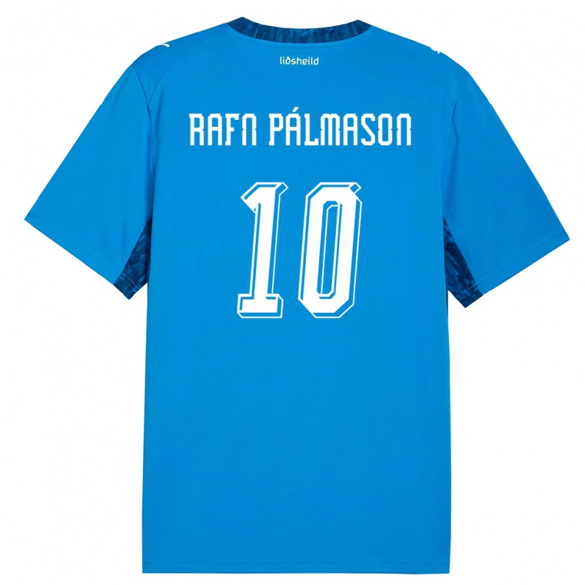 Danxen Niño Camiseta Islandia Alexander Rafn Pálmason #10 Azul Marino 1ª Equipación 26-28 La Camisa México