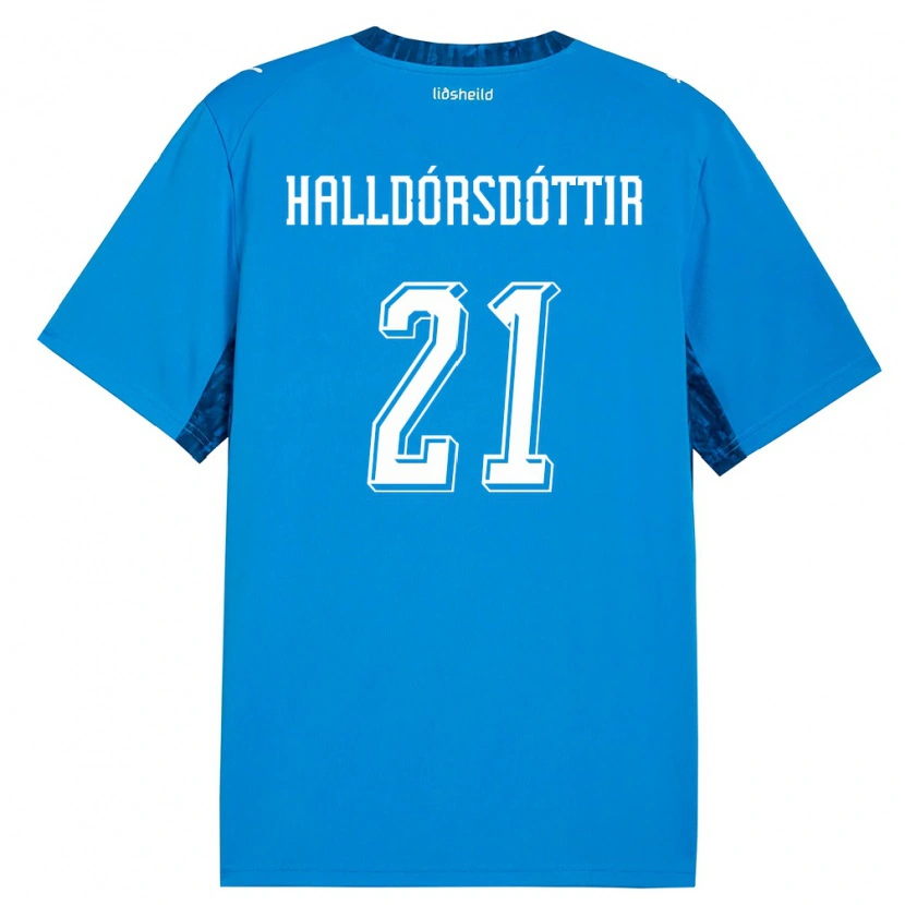 Danxen Niño Camiseta Islandia Hafrún Rakel Halldórsdóttir #21 Azul Marino 1ª Equipación 26-28 La Camisa México