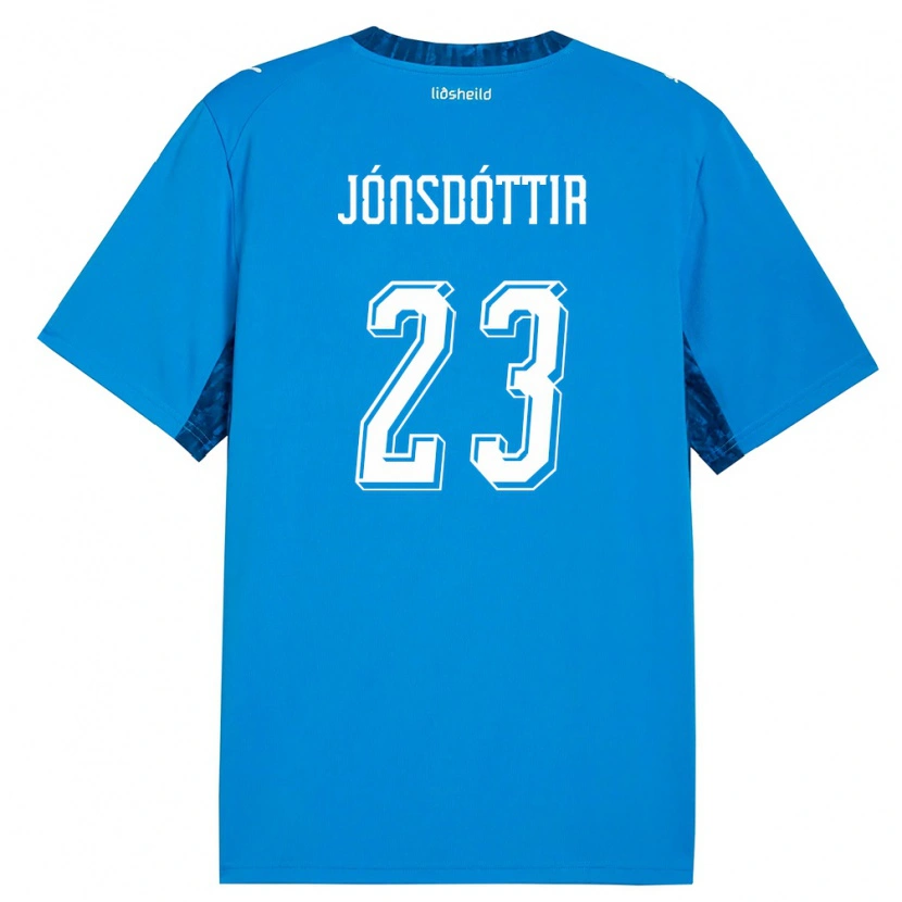 Danxen Niño Camiseta Islandia Sveindís Jane Jónsdóttir #23 Azul Marino 1ª Equipación 26-28 La Camisa México