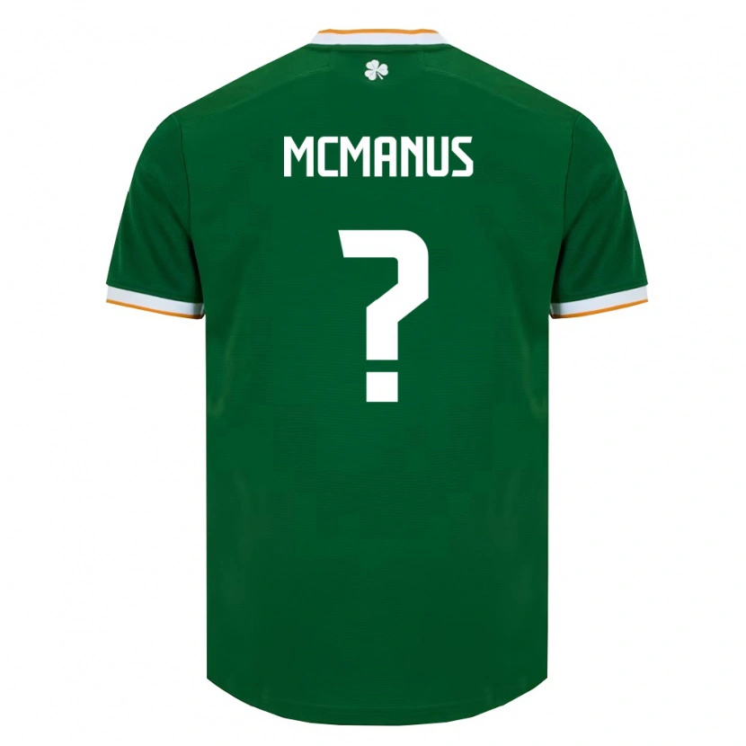 Danxen Niño Camiseta Irlanda James Mcmanus #0 Verde Oscuro Blanco 1ª Equipación 26-28 La Camisa México