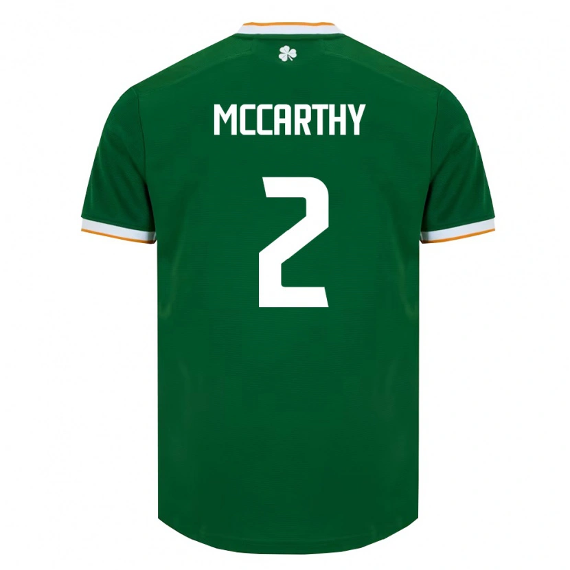 Danxen Niño Camiseta Irlanda Savannah Mccarthy #2 Verde Oscuro Blanco 1ª Equipación 26-28 La Camisa México