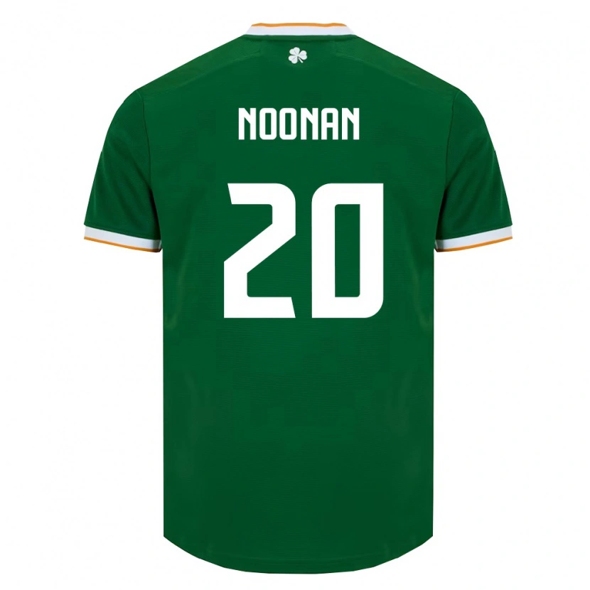 Danxen Niño Camiseta Irlanda Michael Noonan #20 Verde Oscuro Blanco 1ª Equipación 26-28 La Camisa México