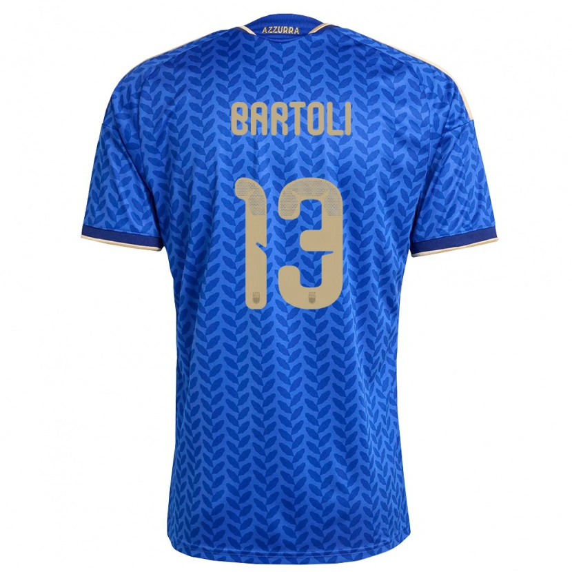 Danxen Niño Camiseta Italia Elisa Bartoli #13 Azul Marino Oro 1ª Equipación 26-28 La Camisa México
