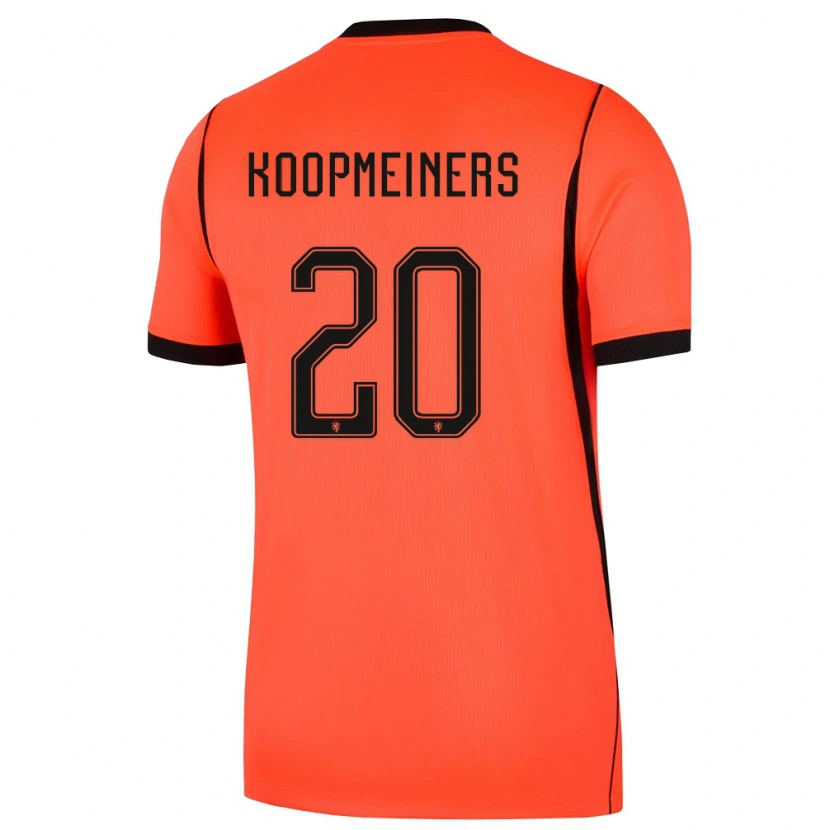 Danxen Niño Camiseta Países Bajos Teun Koopmeiners #20 Naranja Negro 1ª Equipación 26-28 La Camisa México