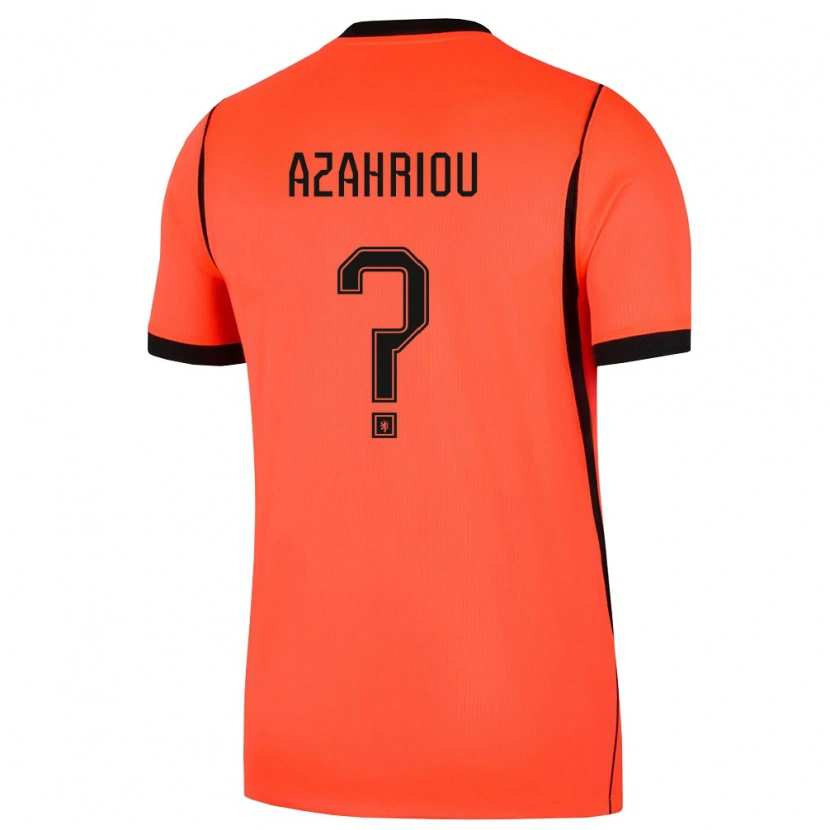 Danxen Niño Camiseta Países Bajos Yahya Azahriou #0 Naranja Negro 1ª Equipación 26-28 La Camisa México