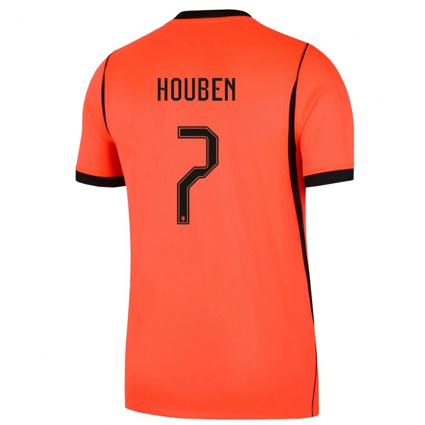 Danxen Niño Camiseta Países Bajos Iggy Houben #7 Naranja Negro 1ª Equipación 26-28 La Camisa México