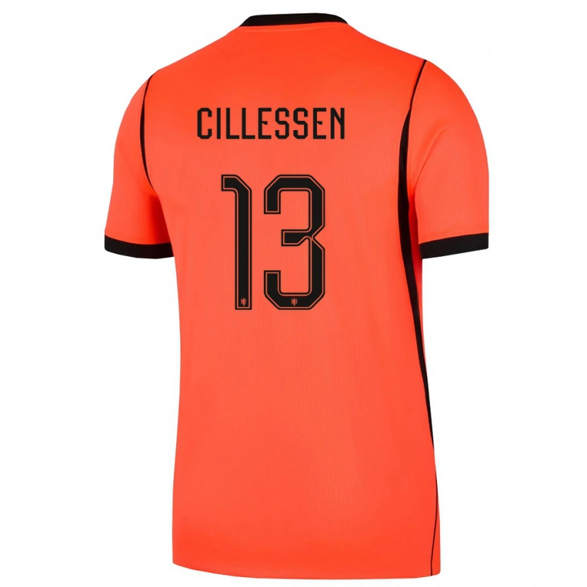 Danxen Niño Camiseta Países Bajos Jasper Cillessen #13 Naranja Negro 1ª Equipación 26-28 La Camisa México