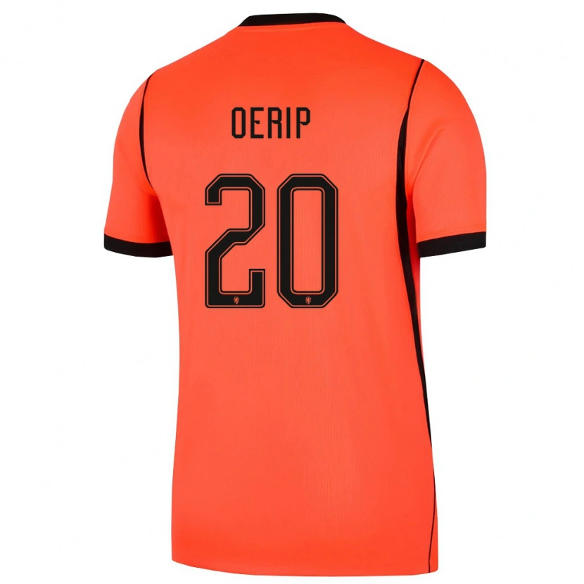 Danxen Niño Camiseta Países Bajos Julian Oerip #20 Naranja Negro 1ª Equipación 26-28 La Camisa México