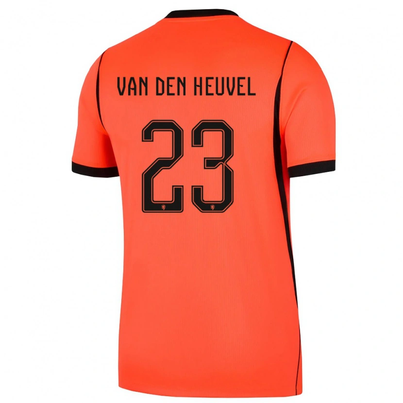 Danxen Niño Camiseta Países Bajos Dani Van Den Heuvel #23 Naranja Negro 1ª Equipación 26-28 La Camisa México