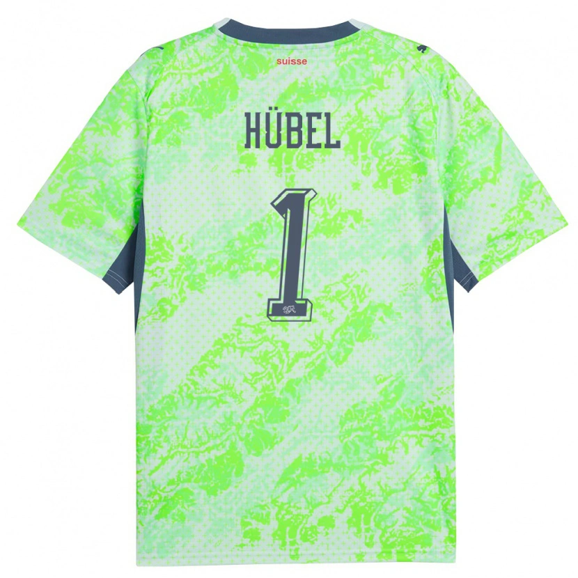 Danxen Niño Camiseta Suiza Marvin Hubel #1 Verde Marino 2ª Equipación 26-28 La Camisa México
