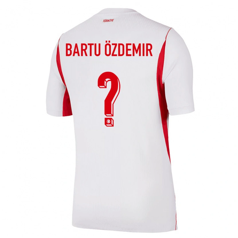 Danxen Niño Camiseta Turquía Talha Bartu Özdemir #0 Blanco Rojo Borgoña 2ª Equipación 26-28 La Camisa México