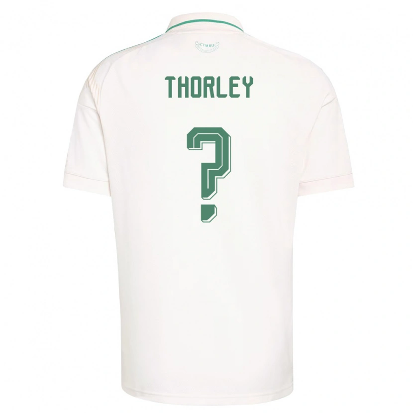 Danxen Niño Camiseta Gales Connor Thorley #0 Blanco Marrón Verde 2ª Equipación 26-28 La Camisa México