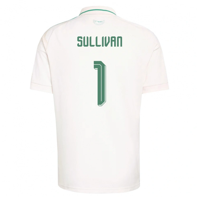 Danxen Niño Camiseta Gales Laura O Sullivan #1 Blanco Marrón Verde 2ª Equipación 26-28 La Camisa México