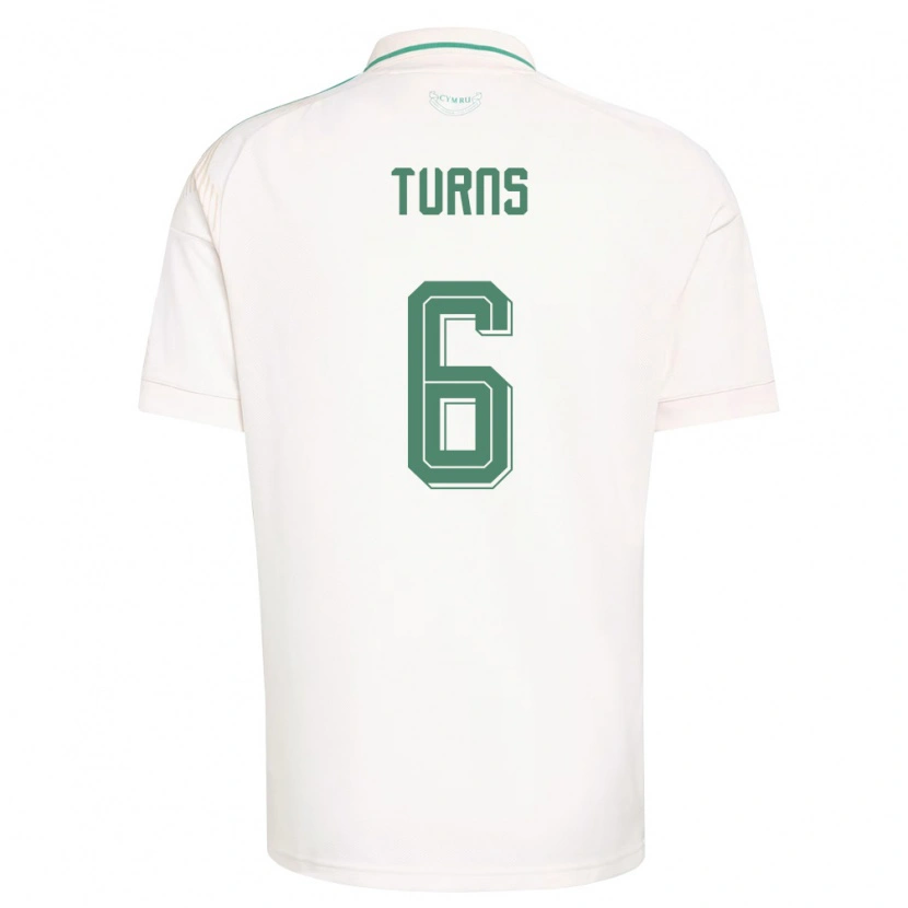 Danxen Niño Camiseta Gales Ed Turns #6 Blanco Marrón Verde 2ª Equipación 26-28 La Camisa México