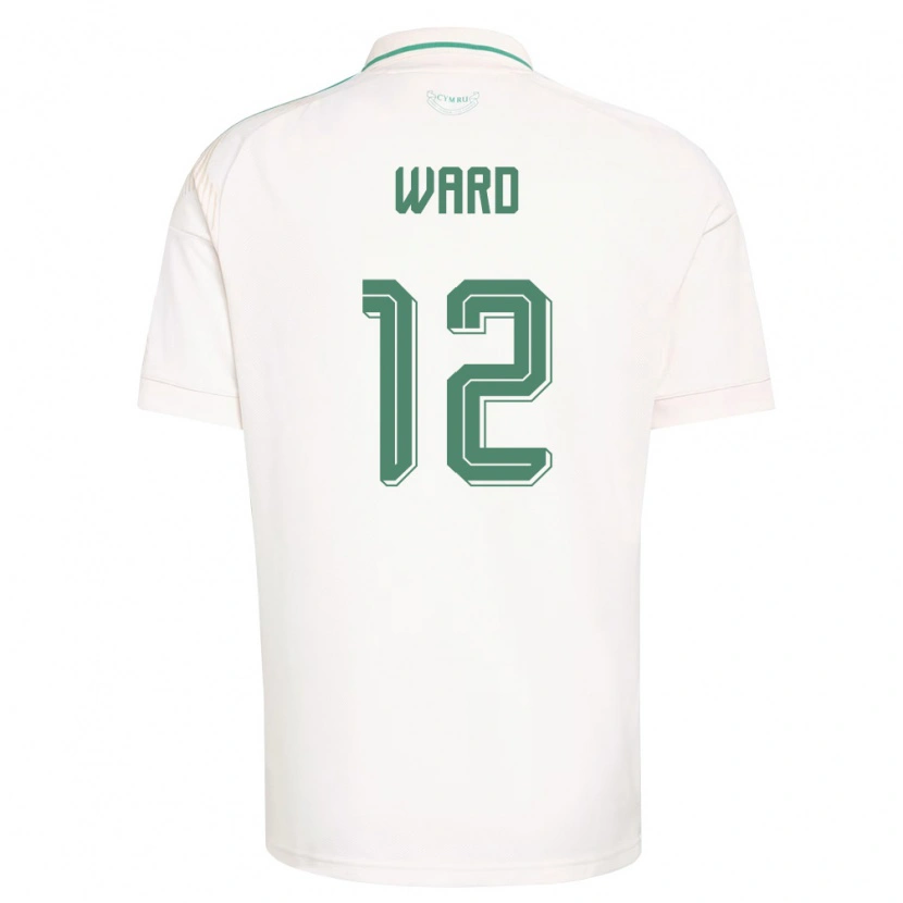 Danxen Niño Camiseta Gales Danny Ward #12 Blanco Marrón Verde 2ª Equipación 26-28 La Camisa México