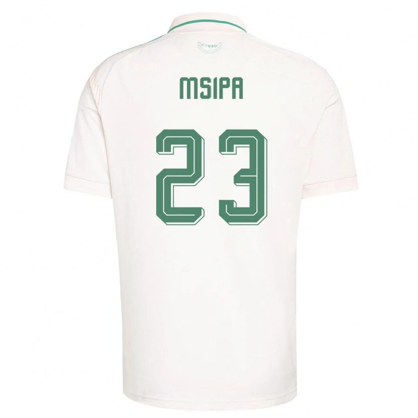 Danxen Niño Camiseta Gales Munya Msipa #23 Blanco Marrón Verde 2ª Equipación 26-28 La Camisa México