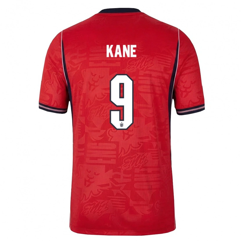 Danxen Niño Camiseta Inglaterra Harry Kane #9 Rojo Marino Blanco 2ª Equipación 26-28 La Camisa México