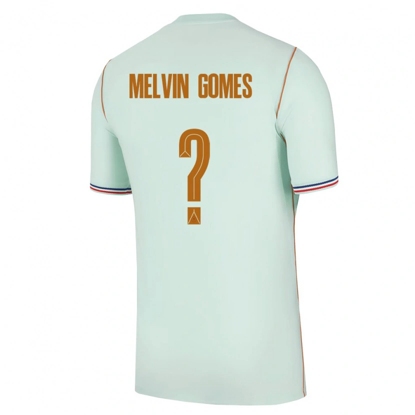 Danxen Niño Camiseta Francia Melvin Gomes #0 Verde Oro 2ª Equipación 26-28 La Camisa México