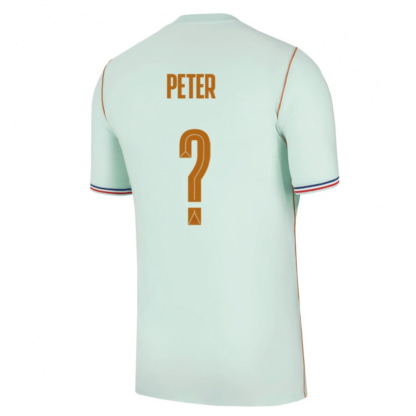 Danxen Niño Camiseta Francia Joseph Peter #0 Verde Oro 2ª Equipación 26-28 La Camisa México
