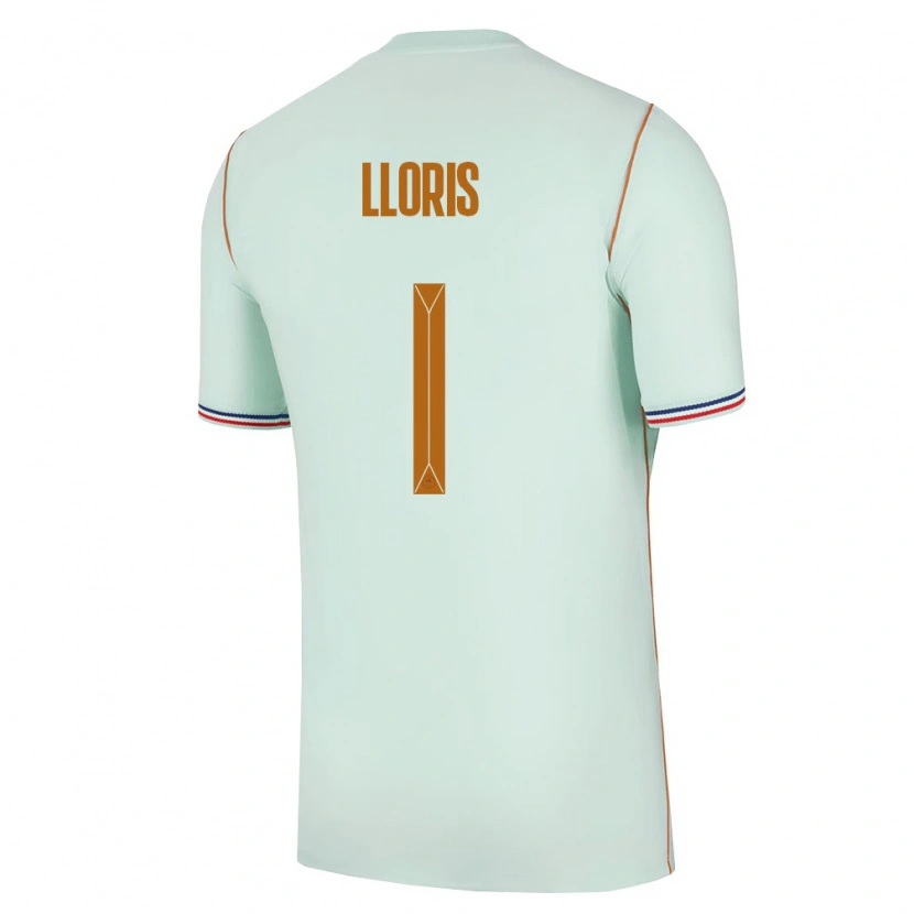 Danxen Niño Camiseta Francia Hugo Lloris #1 Verde Oro 2ª Equipación 26-28 La Camisa México