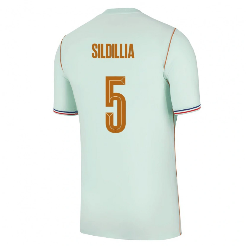 Danxen Niño Camiseta Francia Kiliann Sildillia #5 Verde Oro 2ª Equipación 26-28 La Camisa México