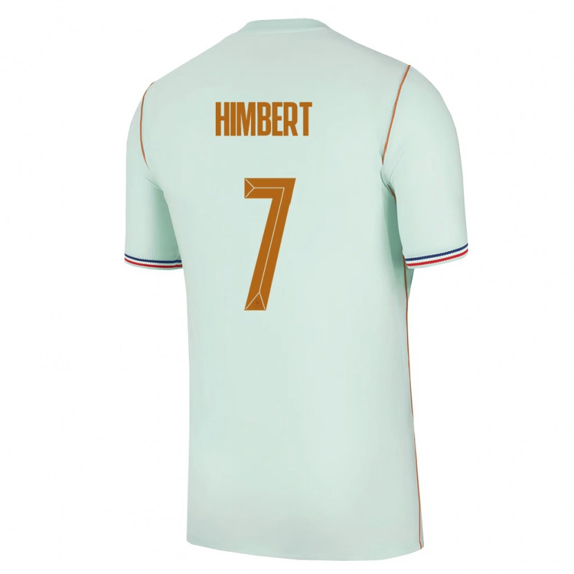Danxen Niño Camiseta Francia Rémi Himbert #7 Verde Oro 2ª Equipación 26-28 La Camisa México