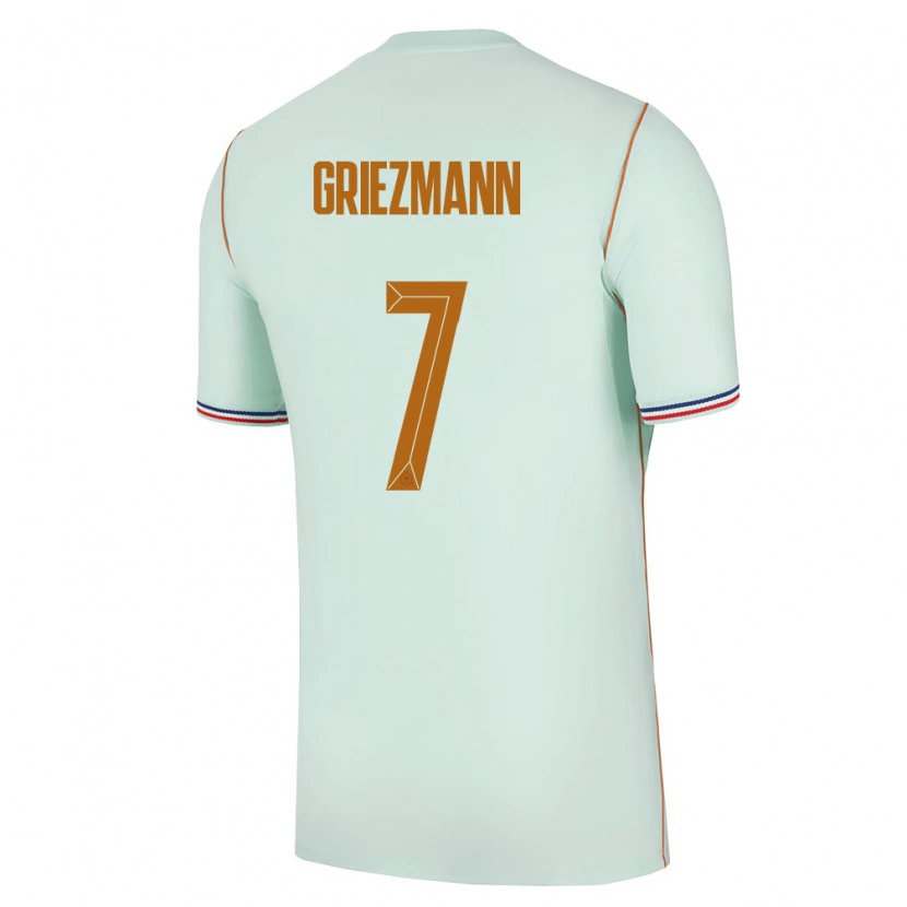 Danxen Niño Camiseta Francia Antoine Griezmann #7 Verde Oro 2ª Equipación 26-28 La Camisa México