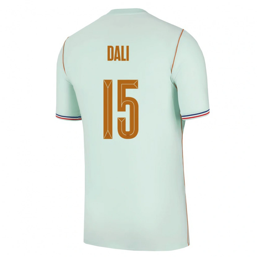 Danxen Niño Camiseta Francia Kenza Dali #15 Verde Oro 2ª Equipación 26-28 La Camisa México