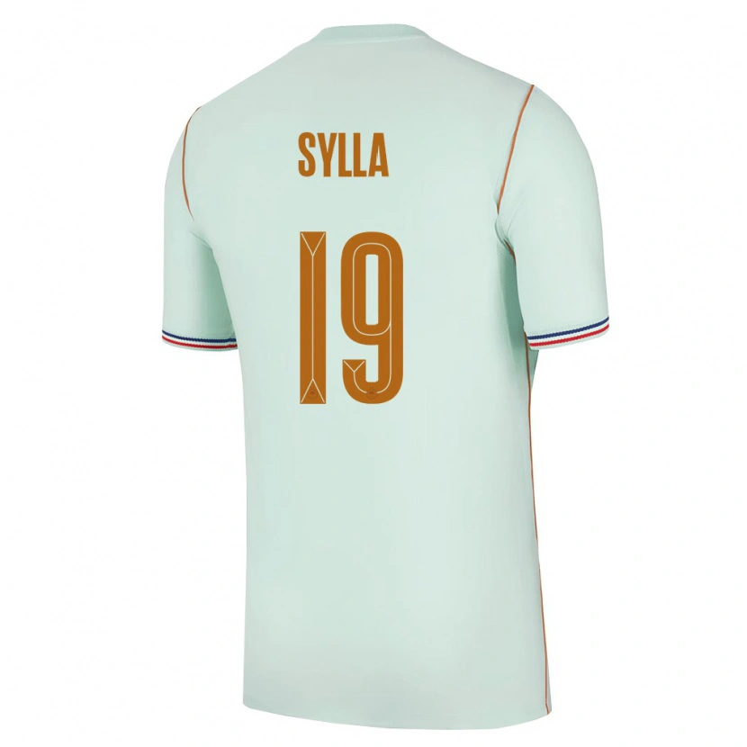 Danxen Niño Camiseta Francia Fodé Sylla #19 Verde Oro 2ª Equipación 26-28 La Camisa México