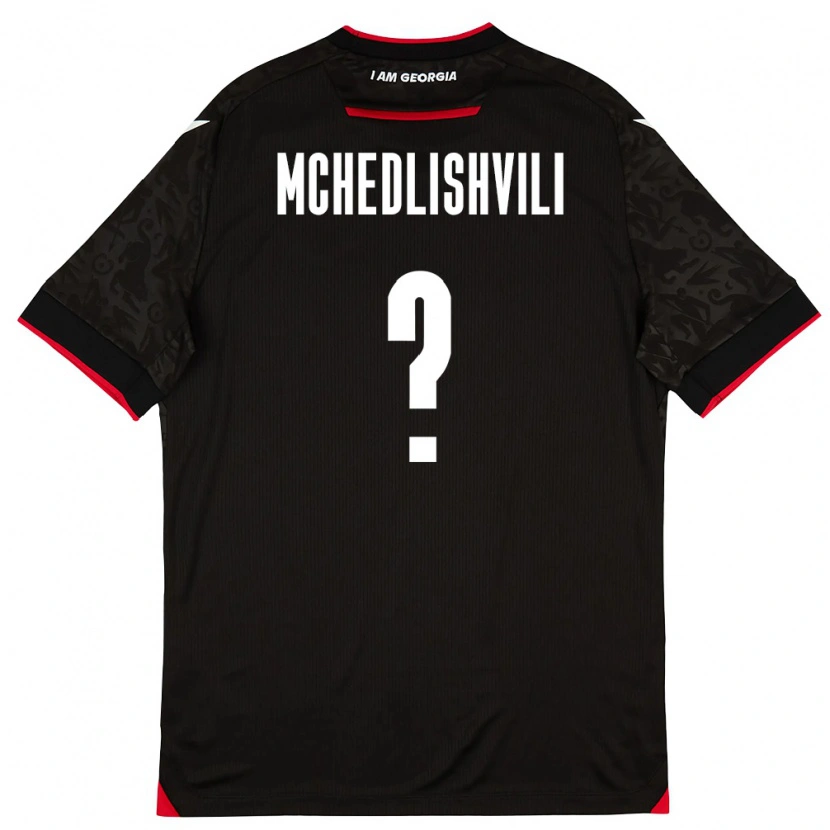 Danxen Niño Camiseta Georgia Rati Mchedlishvili #0 Negro Blanco Rojo 2ª Equipación 26-28 La Camisa México
