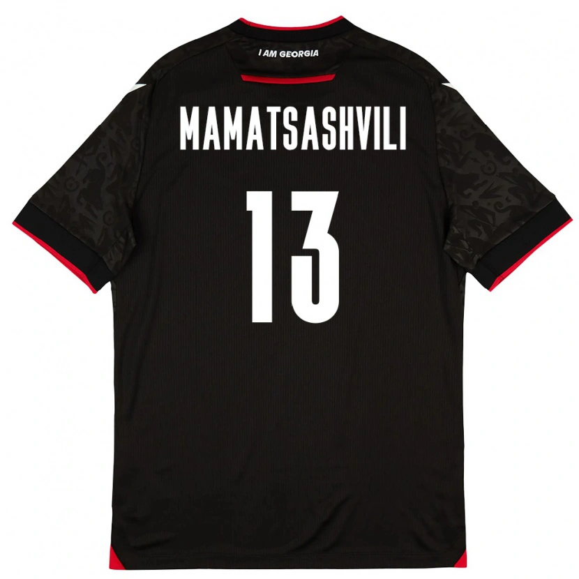 Danxen Niño Camiseta Georgia Saba Mamatsashvili #13 Negro Blanco Rojo 2ª Equipación 26-28 La Camisa México