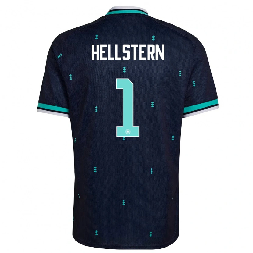 Danxen Niño Camiseta Alemania Florian Hellstern #1 Marino Azul Cielo Blanco 2ª Equipación 26-28 La Camisa México