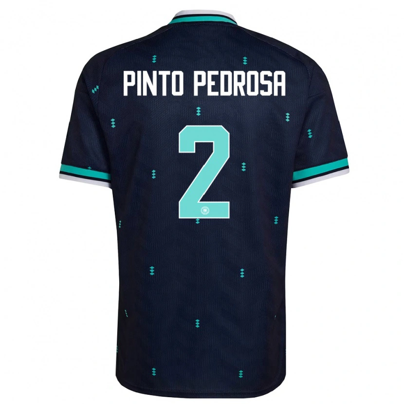 Danxen Niño Camiseta Alemania Rafael Pinto Pedrosa #2 Marino Azul Cielo Blanco 2ª Equipación 26-28 La Camisa México