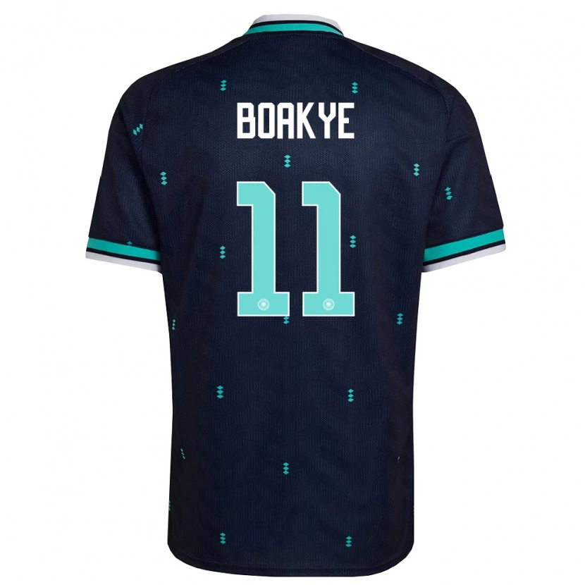 Danxen Niño Camiseta Alemania Benjamin Boakye #11 Marino Azul Cielo Blanco 2ª Equipación 26-28 La Camisa México