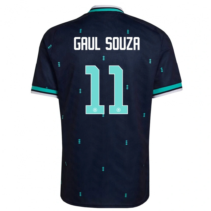 Danxen Niño Camiseta Alemania Alessandro Gaul Souza #11 Marino Azul Cielo Blanco 2ª Equipación 26-28 La Camisa México