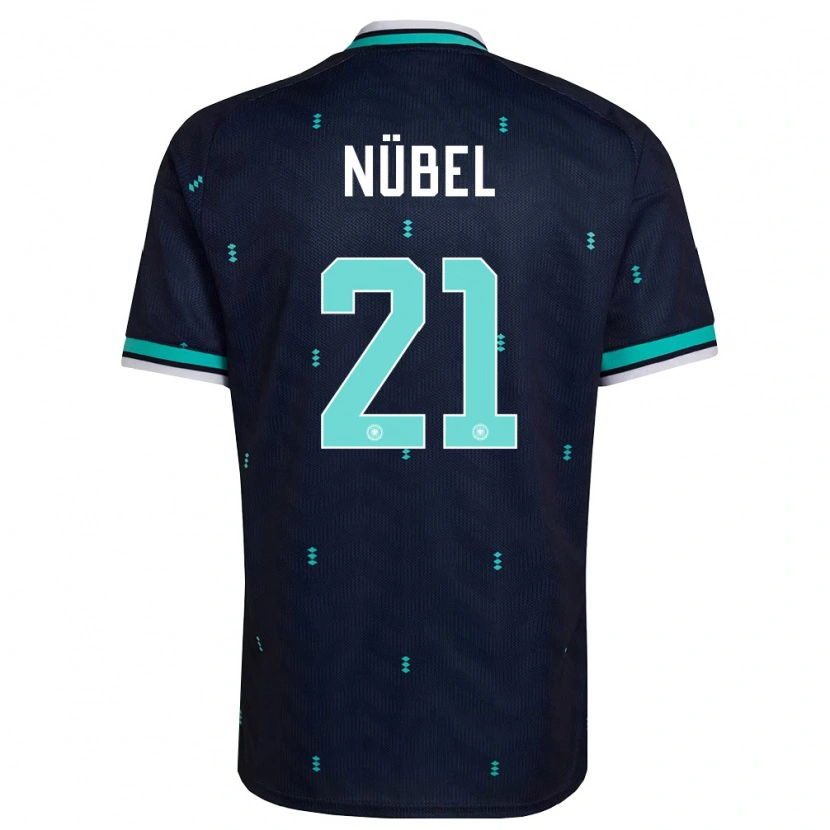 Danxen Niño Camiseta Alemania Alexander Nübel #21 Marino Azul Cielo Blanco 2ª Equipación 26-28 La Camisa México