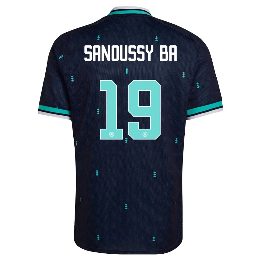 Danxen Niño Camiseta Alemania Sanoussy Ba #19 Marino Azul Cielo Blanco 2ª Equipación 26-28 La Camisa México