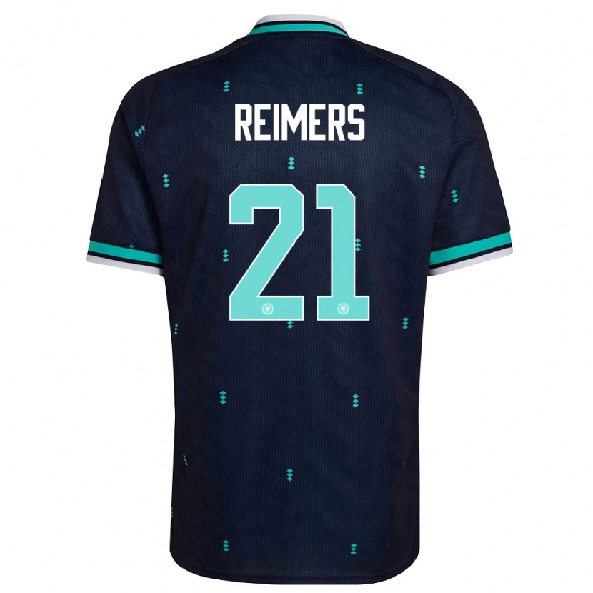 Danxen Niño Camiseta Alemania Moritz Reimers #21 Marino Azul Cielo Blanco 2ª Equipación 26-28 La Camisa México