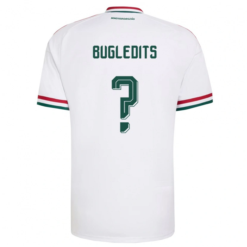 Danxen Niño Camiseta Hungría Barnabás Bugledits #0 Blanco Rojo Verde 2ª Equipación 26-28 La Camisa México