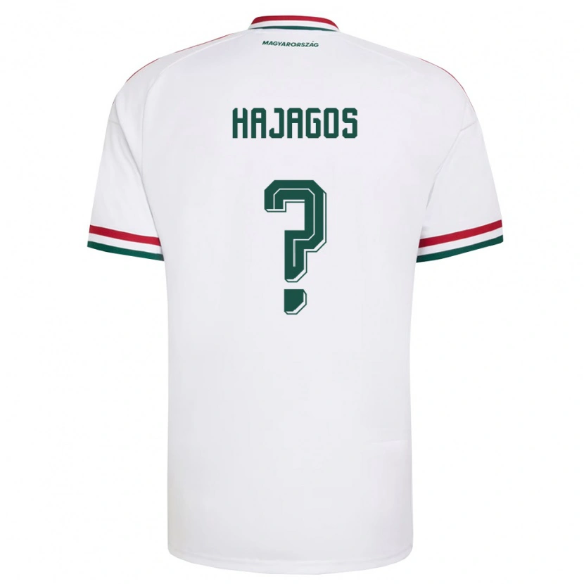 Danxen Niño Camiseta Hungría Hunor Hajagos #0 Blanco Rojo Verde 2ª Equipación 26-28 La Camisa México