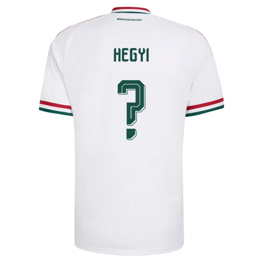 Danxen Niño Camiseta Hungría Krisztián Hegyi #0 Blanco Rojo Verde 2ª Equipación 26-28 La Camisa México