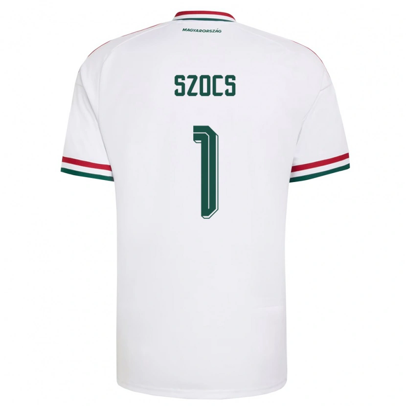 Danxen Niño Camiseta Hungría Réka Szőcs #1 Blanco Rojo Verde 2ª Equipación 26-28 La Camisa México