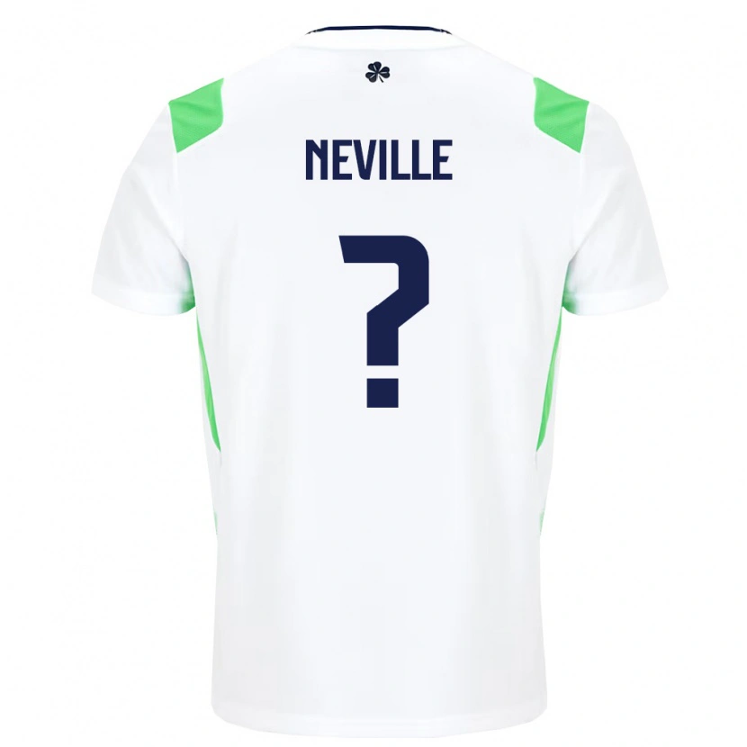 Danxen Niño Camiseta Irlanda Harvey Neville #0 Blanco Verde Claro 2ª Equipación 26-28 La Camisa México