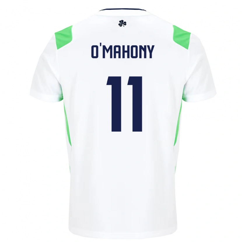 Danxen Niño Camiseta Irlanda Éabha O'mahony #11 Blanco Verde Claro 2ª Equipación 26-28 La Camisa México