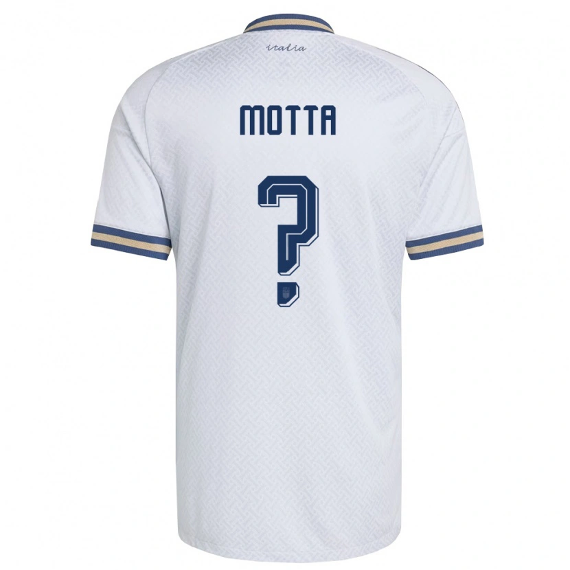 Danxen Niño Camiseta Italia Edoardo Motta #0 Marfil Marino Oro 2ª Equipación 26-28 La Camisa México