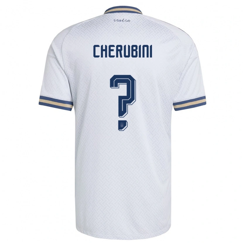Danxen Niño Camiseta Italia Luigi Cherubini #0 Marfil Marino Oro 2ª Equipación 26-28 La Camisa México